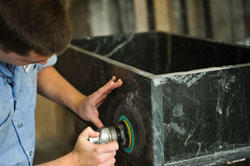 Polishing Soapstone Sink